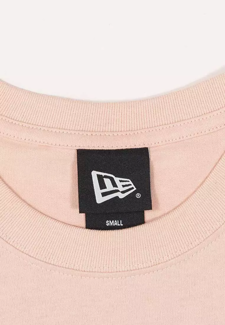 New York Yankees MLB Women Floral Blush Sky Short Sleeve Crop Top T-Shirt