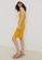 H&M yellow Ribbed Bodycon Dress 9D30BAA9144705GS_4