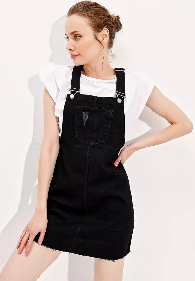 Jual Alacati Dungaree Denim Dress Original 2025 ZALORA Indonesia ®