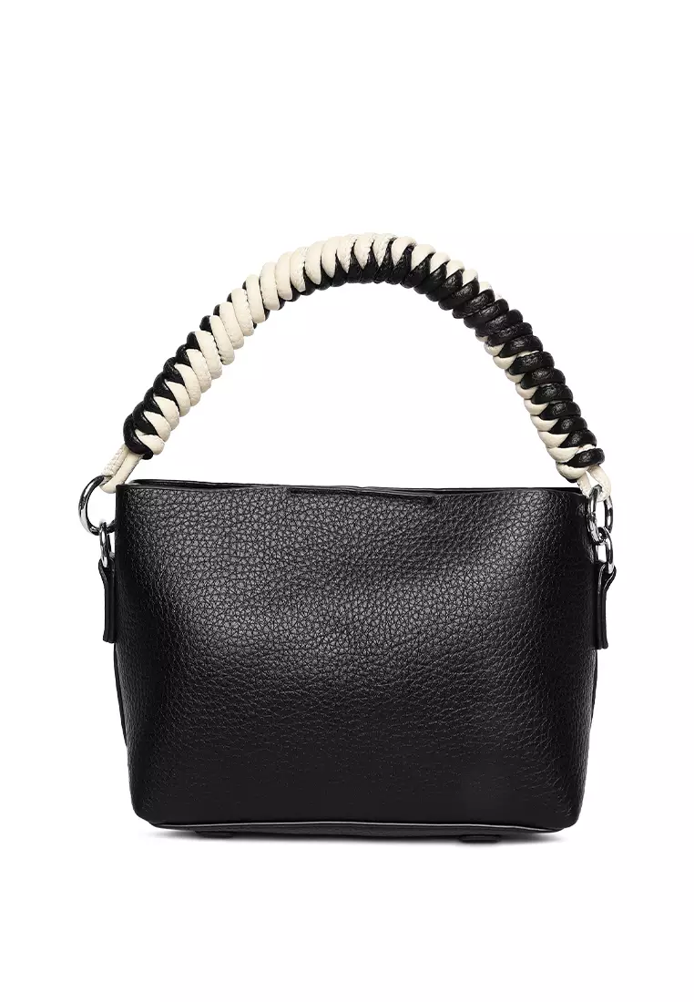 Cable Cord Strap Mini Bag In Black