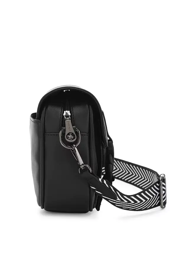 Camo Print Messenger Bag / Crossbody Bag / Sling Bag - Army Black