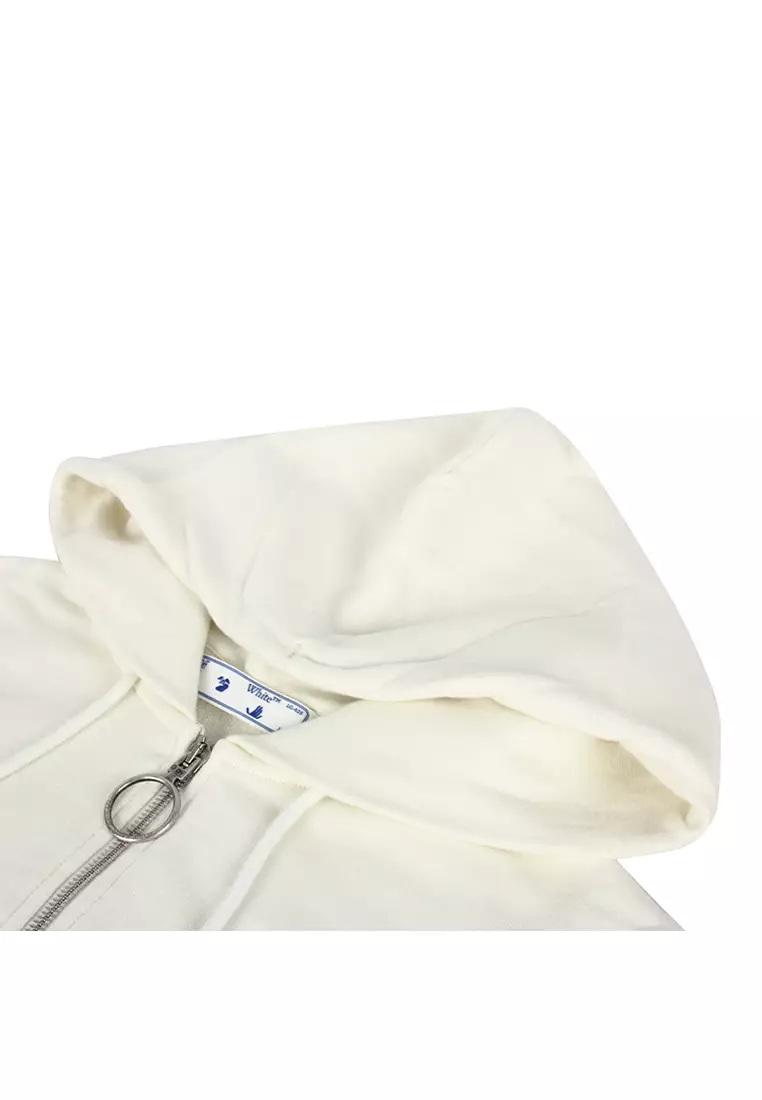 White zip discount up jacket mens