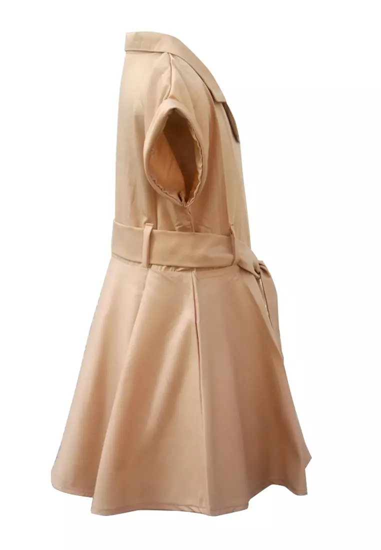 Two Mix Dress Anak Perempuan Kasual Bonus Bandana Bahan Kain Katun Usia 1-8 Tahun 4140