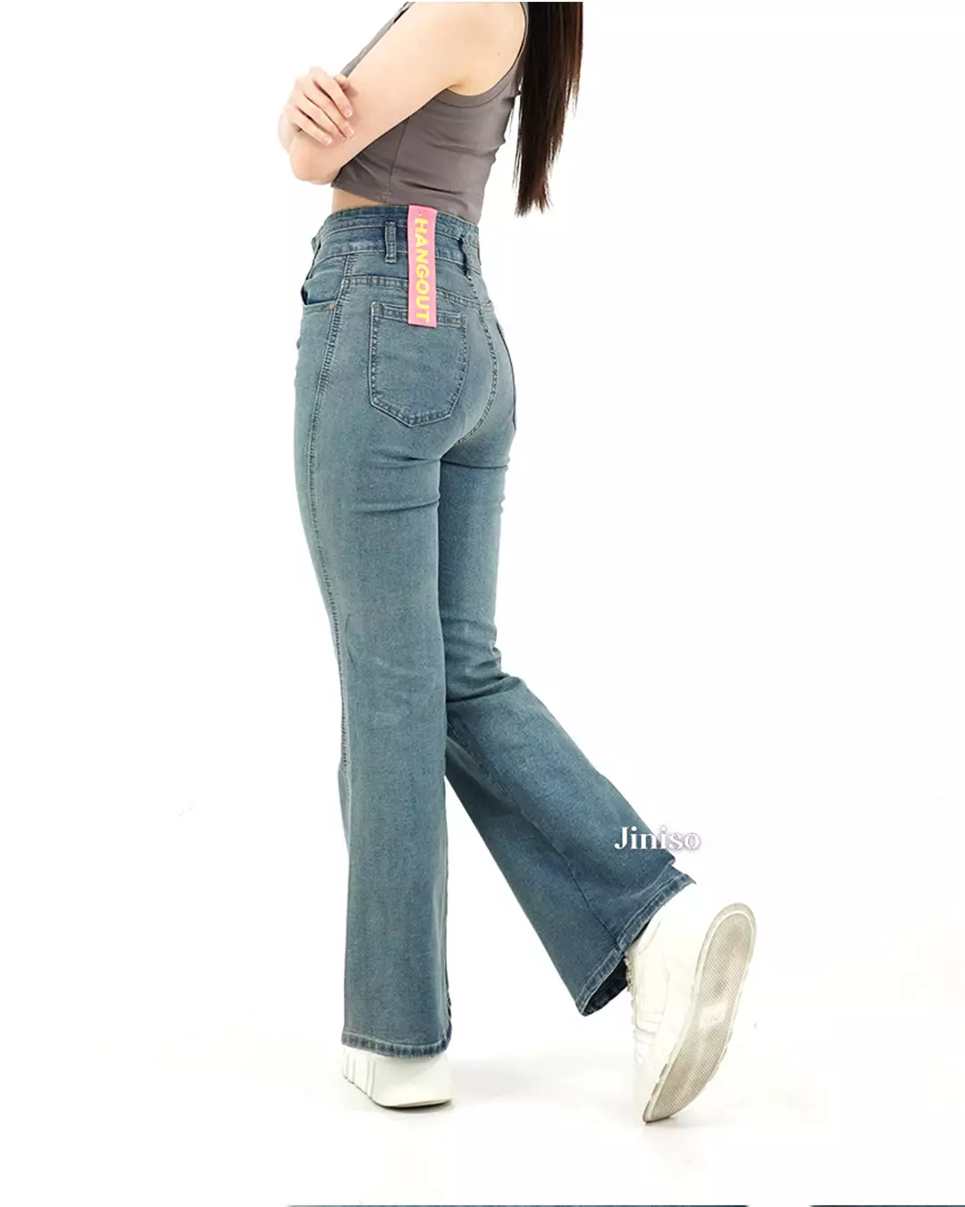 Ultra Highwaist Cutbray Stretch Jeans 615 HANGOUT