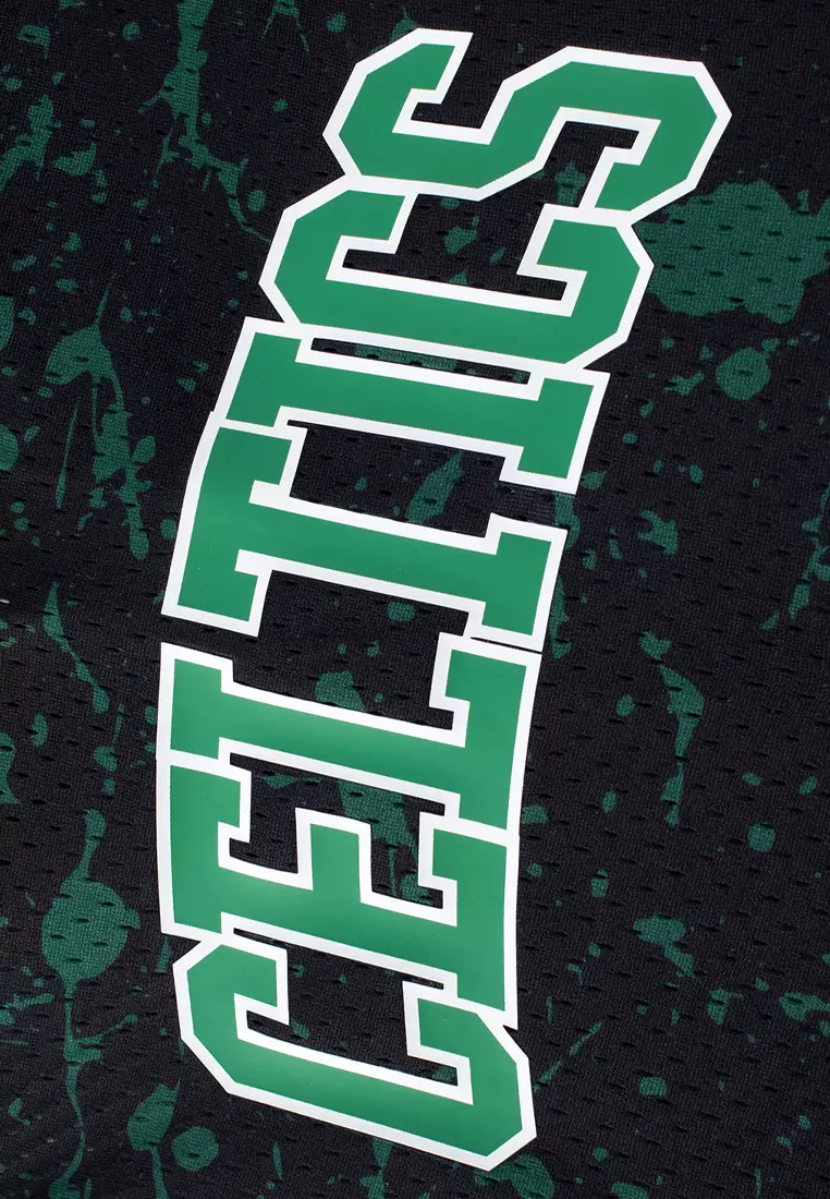 Drops All Over Print Team Boston Celtics Regular Fit Mens Basketball Shorts