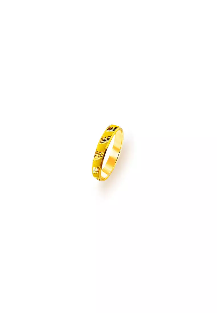 Buy MJ Jewellery 375/9K Gold Ring C307 Online | ZALORA Malaysia