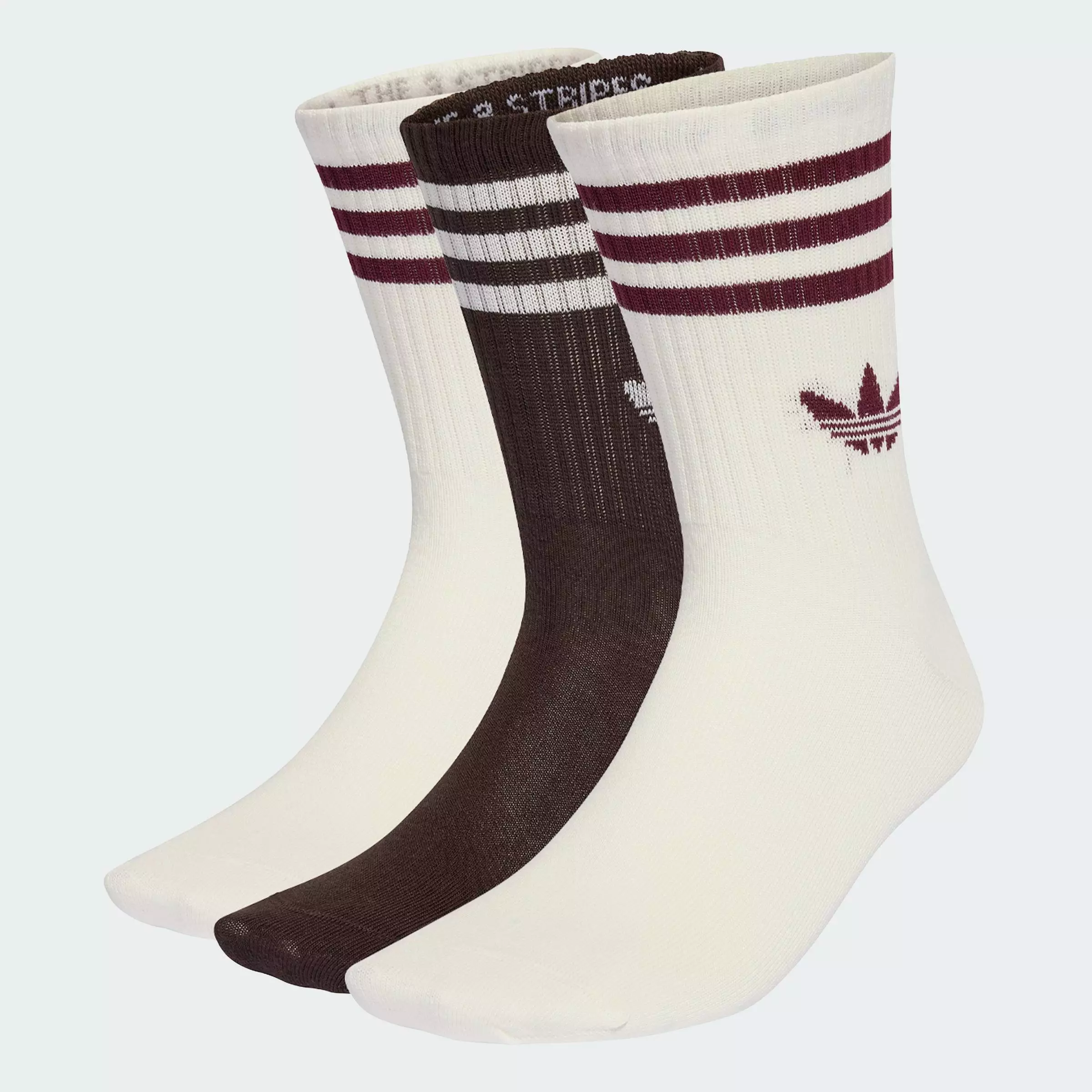 3-Stripes Crew Socks 3 Pairs