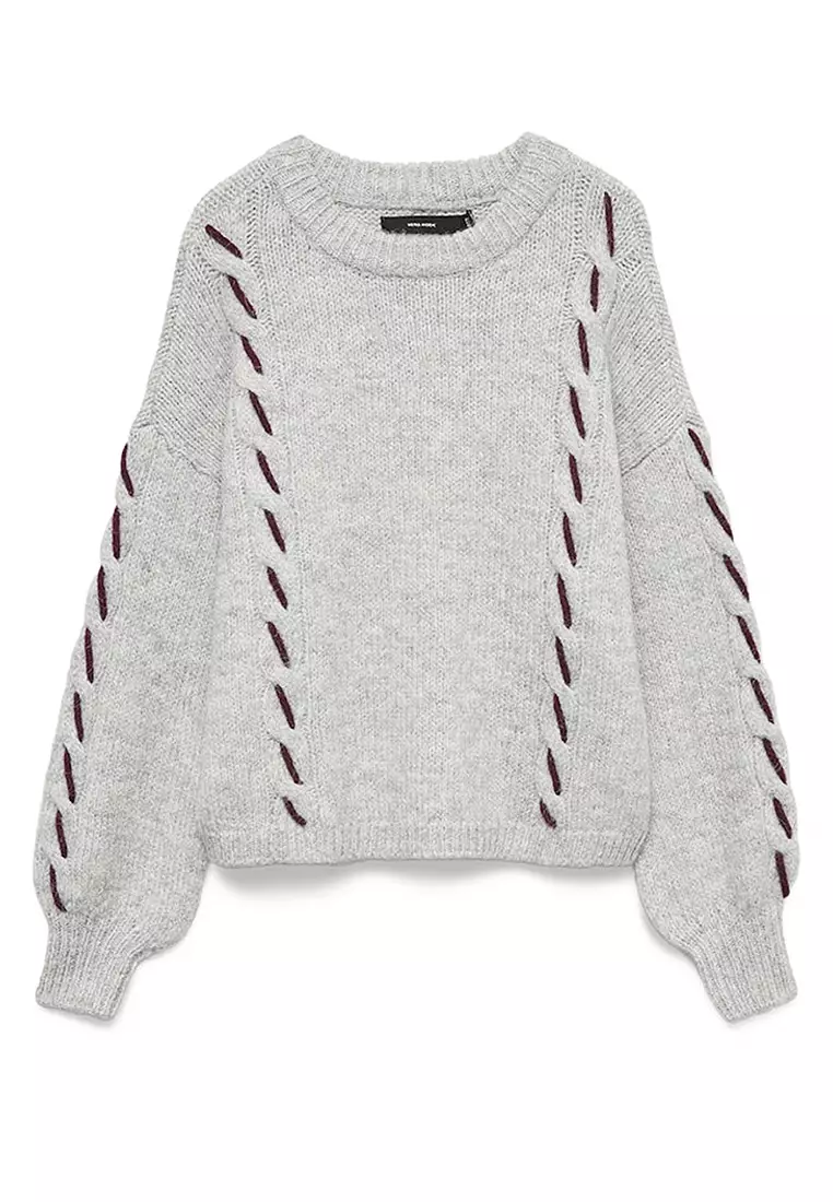 Round Neck Handstitch Sweater