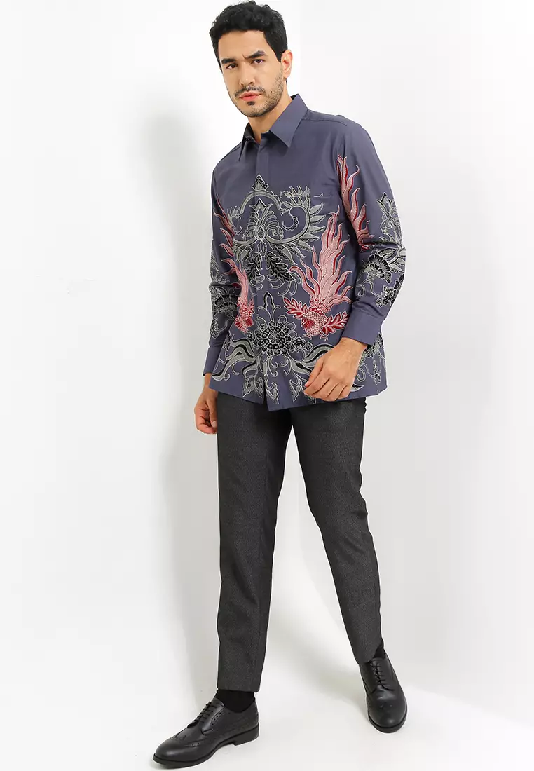 Kemeja Body Fit Batik Manuk Kembar 2