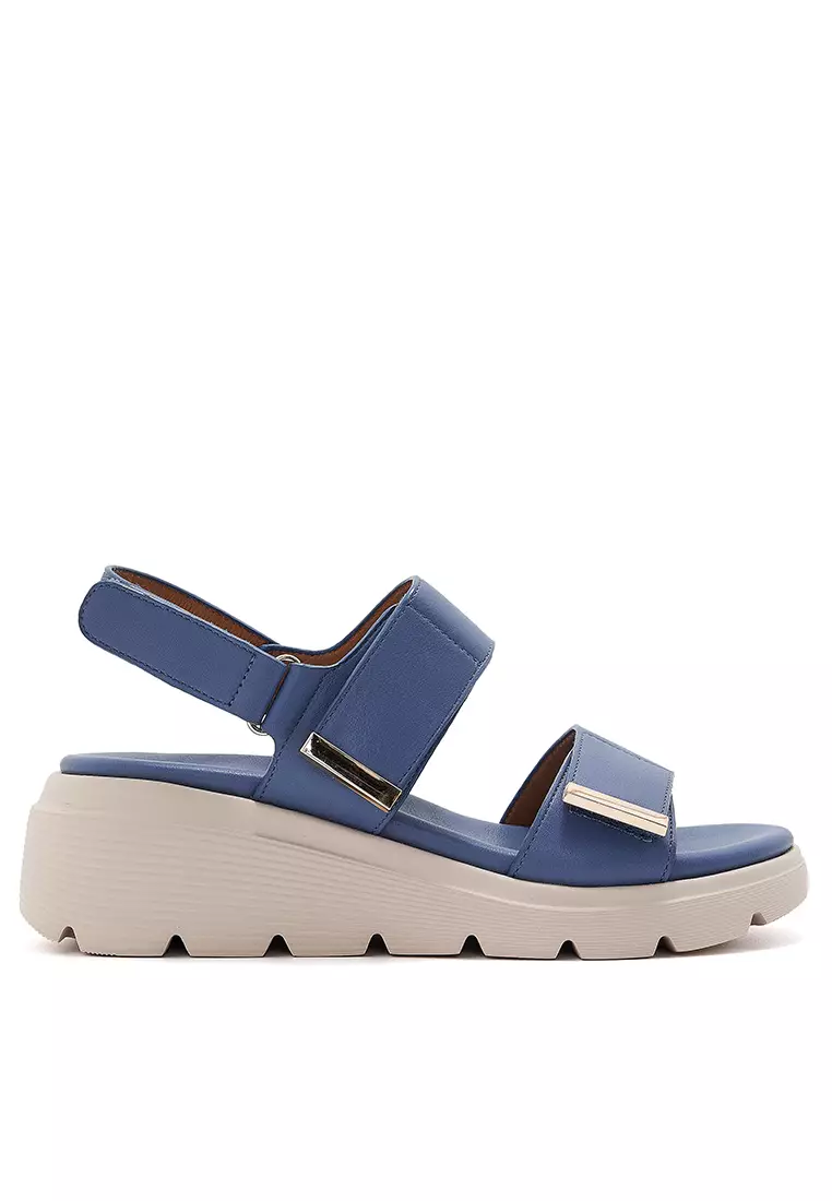 Discount on Twenty Eight Shoes  shoes - SKU: 5.5CM PU Strap Wedge Sandals ALM950-2
