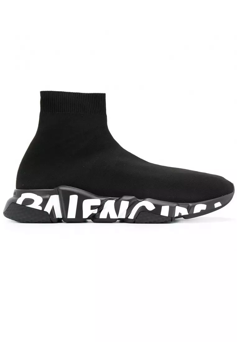 Buy Balenciaga Balenciaga Speed Graffiti Men's Sneakers in Black/White ...