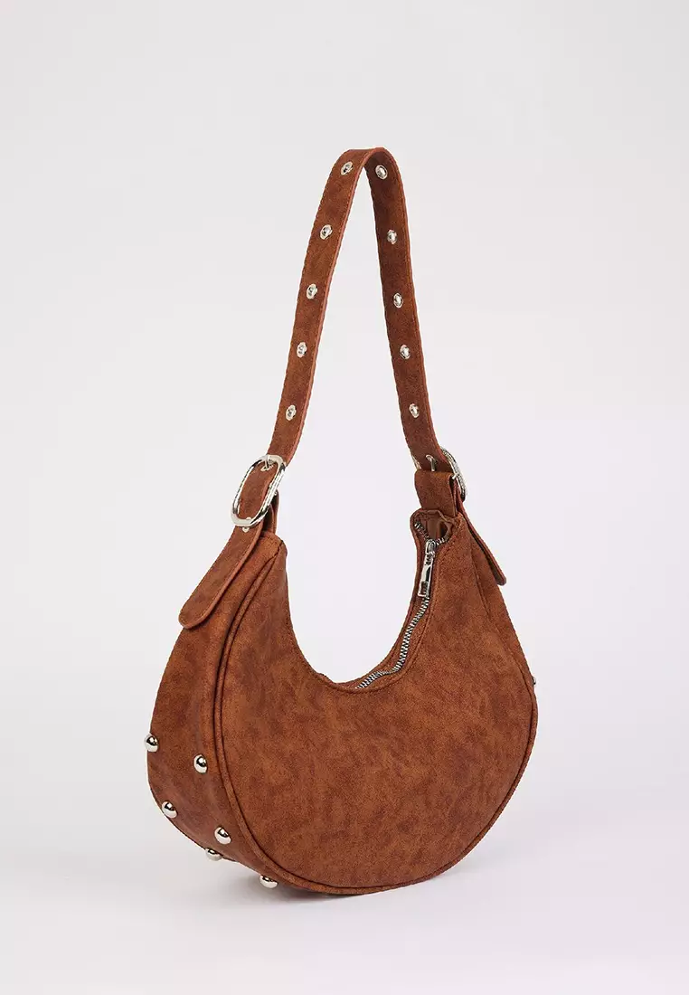Eyelet Strap Shoulder Bag