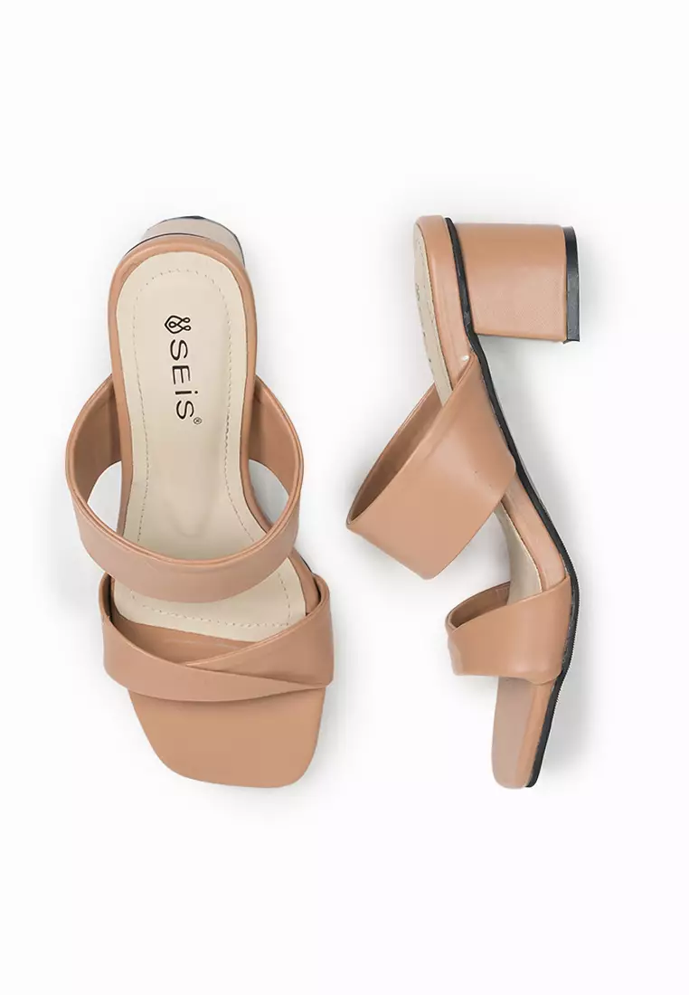 SEIS Amori Sandal Heels Wanita Hak 5 cm - MOCCA