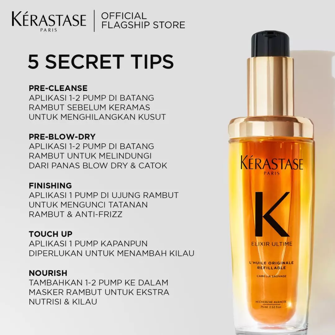 [NEW LAUNCH] Kerastase Elixir Ultime 75ml Hair Oil for Shiny Hair & Anti Frizz Serum