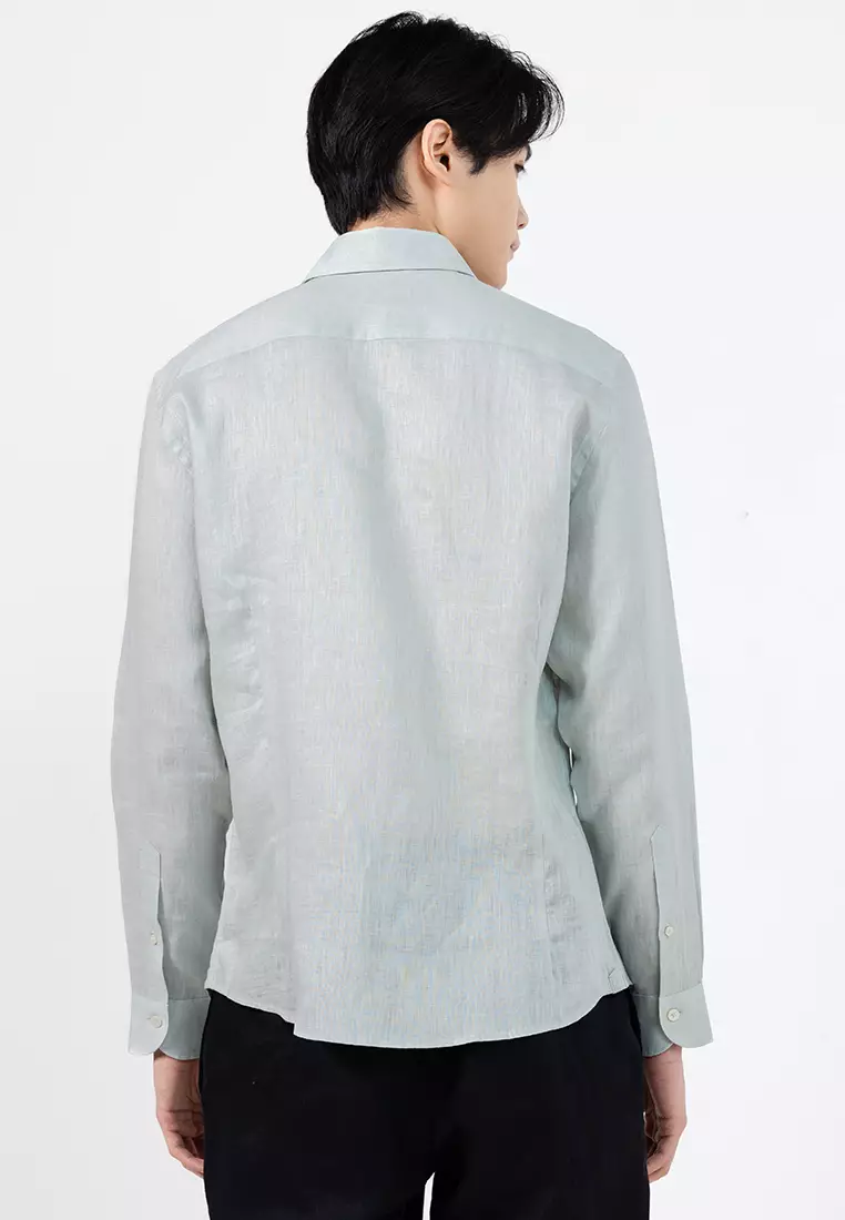 100% Linen Slim-Fit Shirt