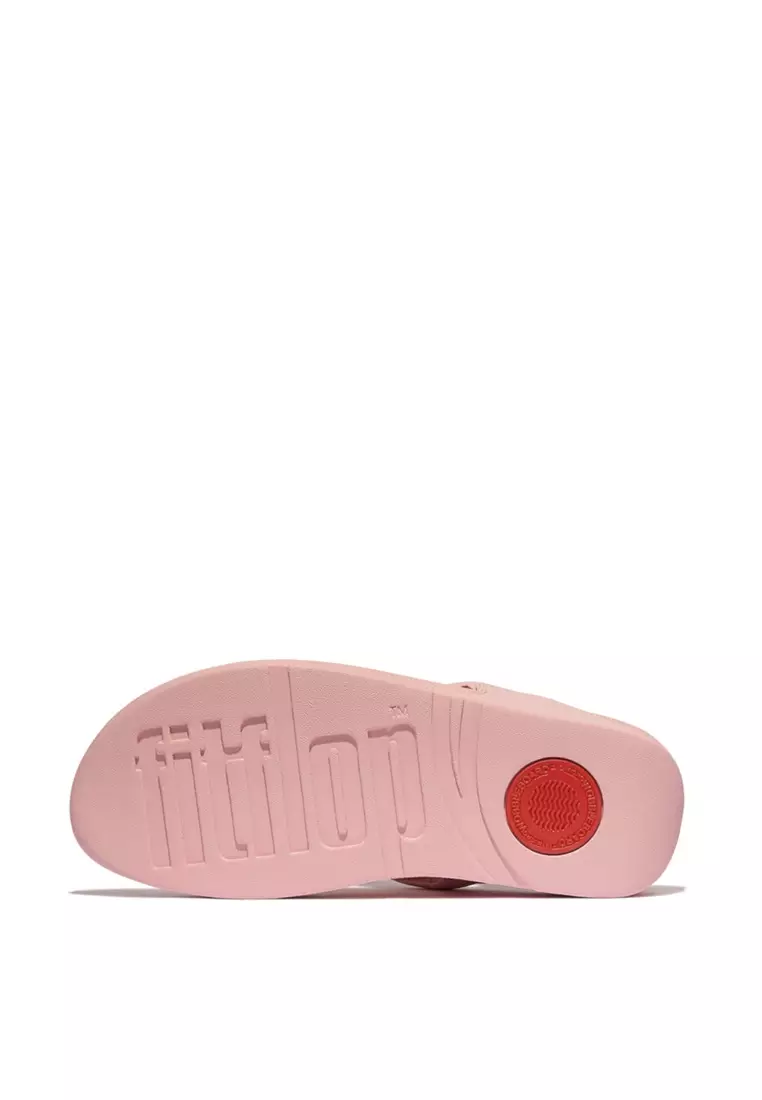 FitFlop LULU Water-Resistant Quilted Ripstop Toe-Post Sandals - Soft Blush (ID1-B48)