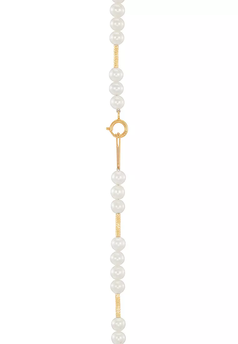 HABIB Fresh Water Pearl Necklace in 750/18K Yellow Gold 561360725