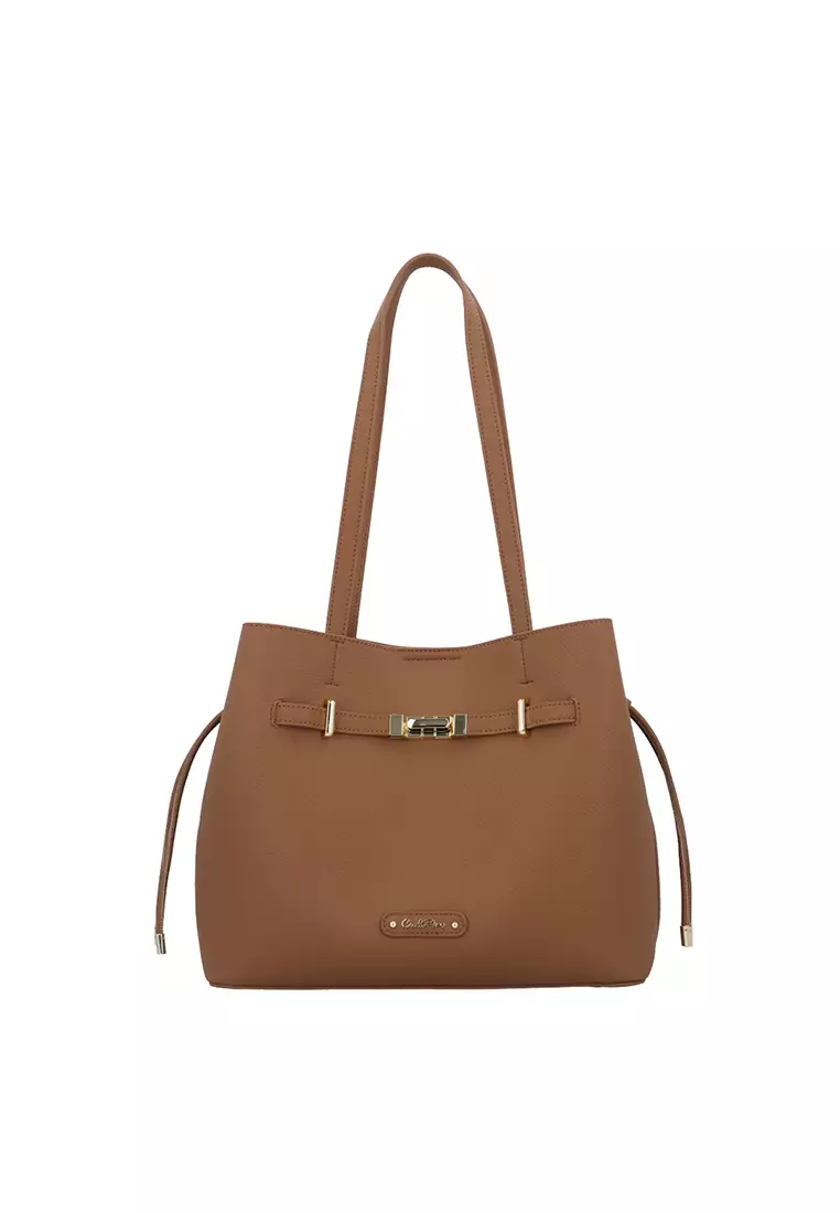 Carlo Rino CR Cordelia Tote Bag - Dark Beige 2026 | Buy Carlo Rino ...