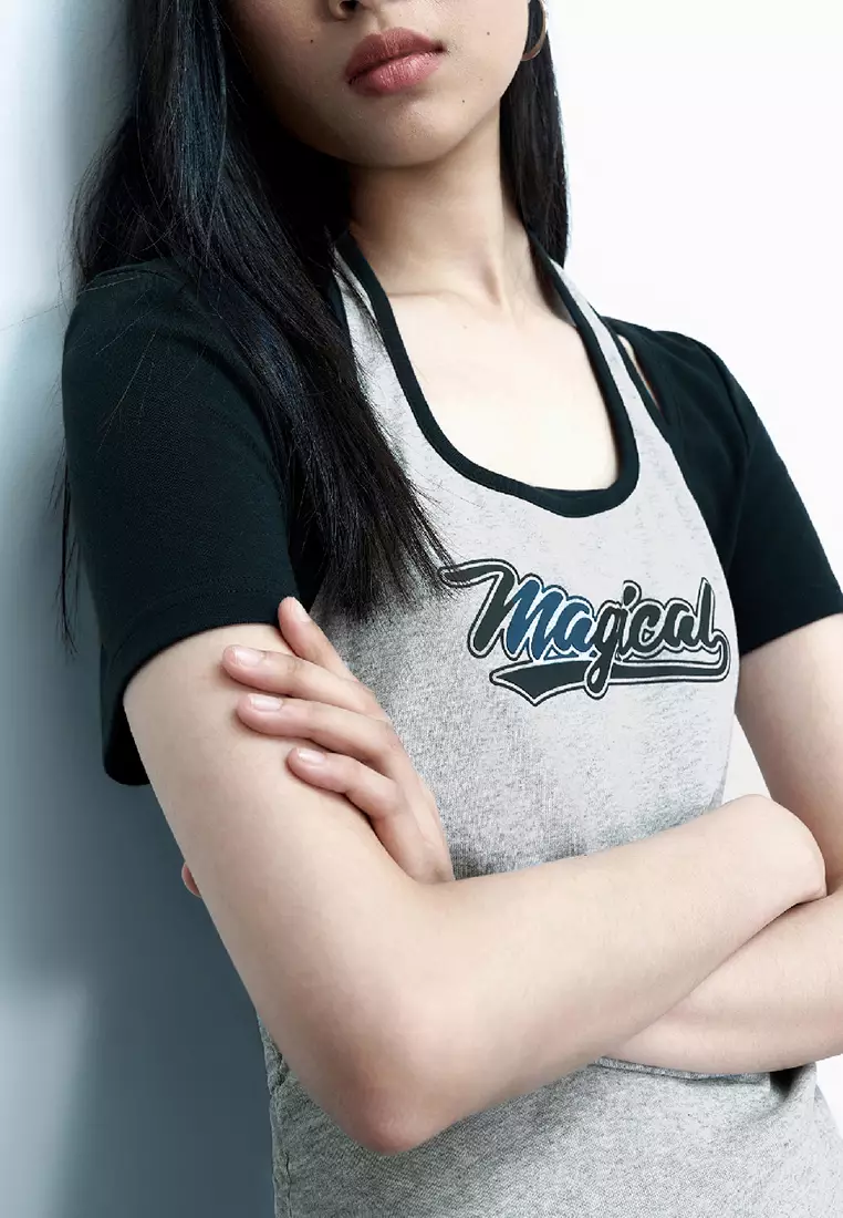 Letter Printed Skinny Dress