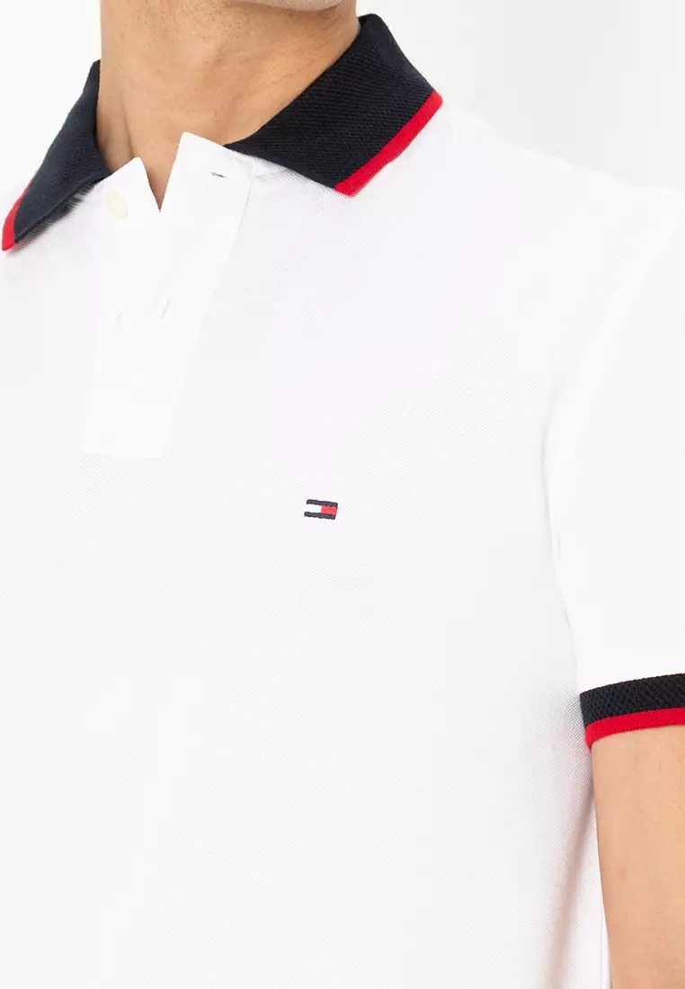 Contrast Collar Cuff Polo Shirt - Tommy Mainline