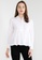 ONLY white Lea Long Sleeves A-Line Peplum Shirt 2FADEAAF290CA0GS_1