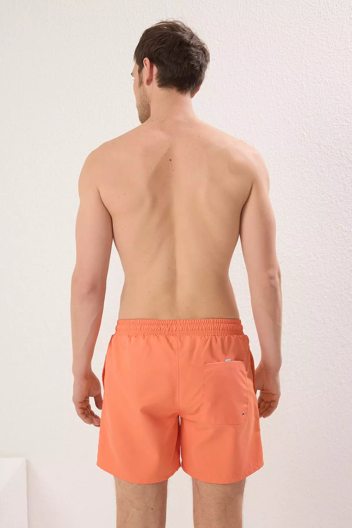 Light Orange Basic Standard Size Swimsuit Swim Shorts TMNSS20DS0023
