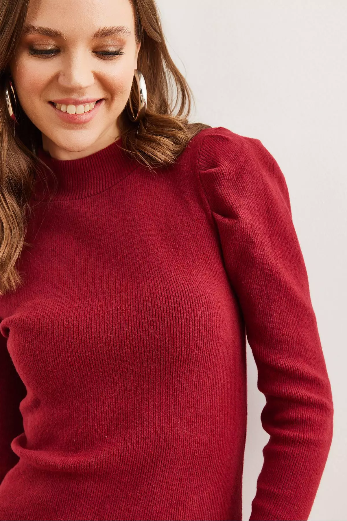 Half Fisherman Princess Sleeve Raster Mini Dress