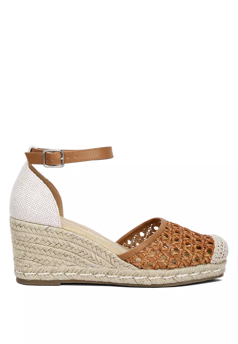 Discount on London Rag  shoes - SKU: Tan Wedge Heel Espradilles