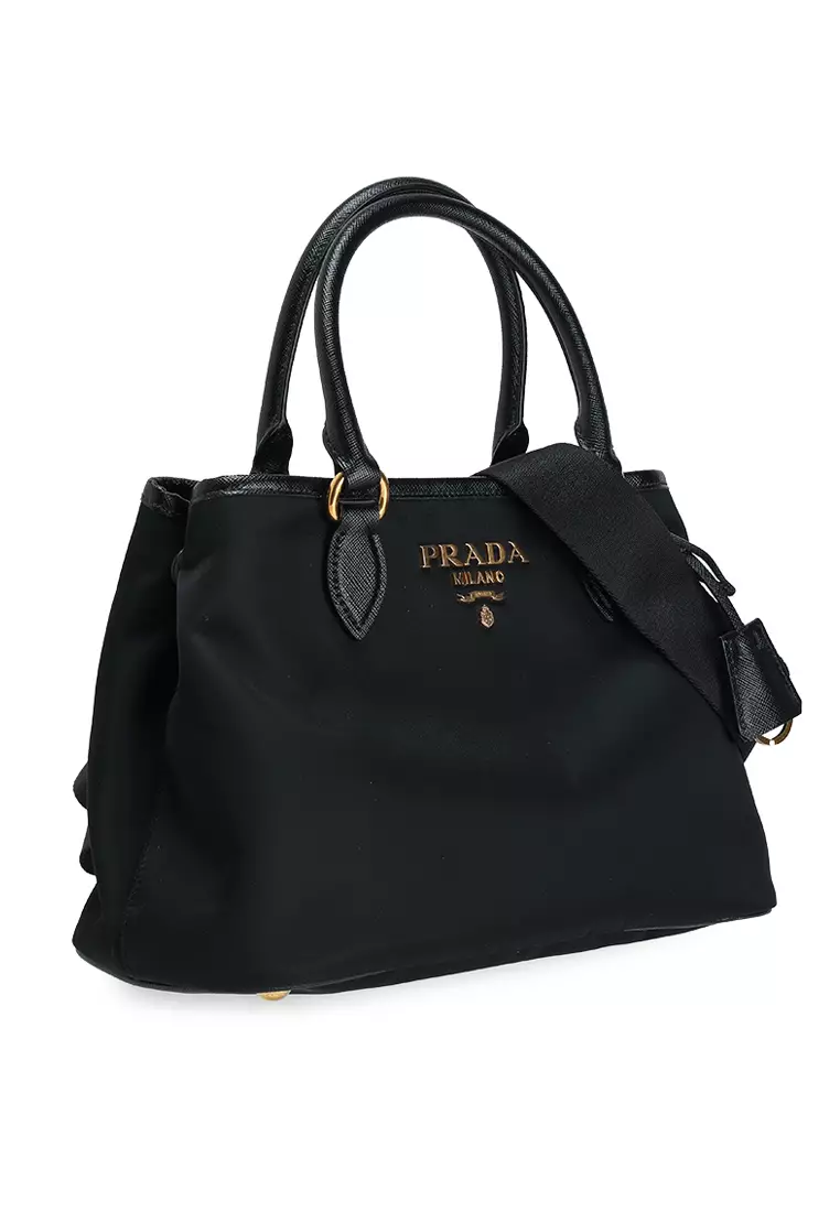 Buy Prada Logo Nylon Top-Handle Bag 2026 Online | ZALORA