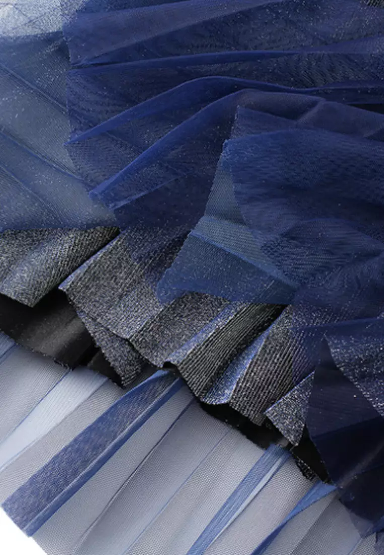 Buy Kings Collection Gradient Glitter Mesh Maxi Skirt PHKCCLSP2146