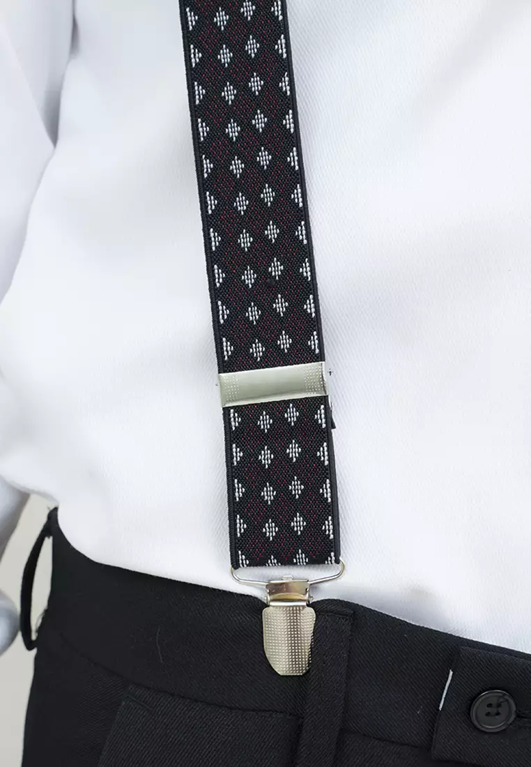 Houseofcuff Suspender Tali Jojon Karet ikat pinggang pria dewasa besar A14