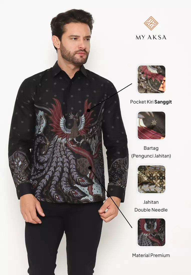 MY AKSA BATIK PRIA KEMEJA PANJANG FURING JIMMY JACINTA