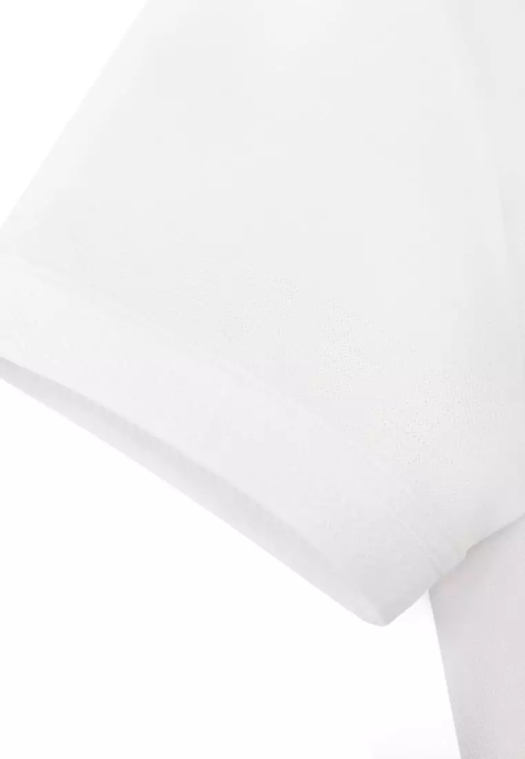 Non-Iron Pure Cotton Stand Collar Polo Tee