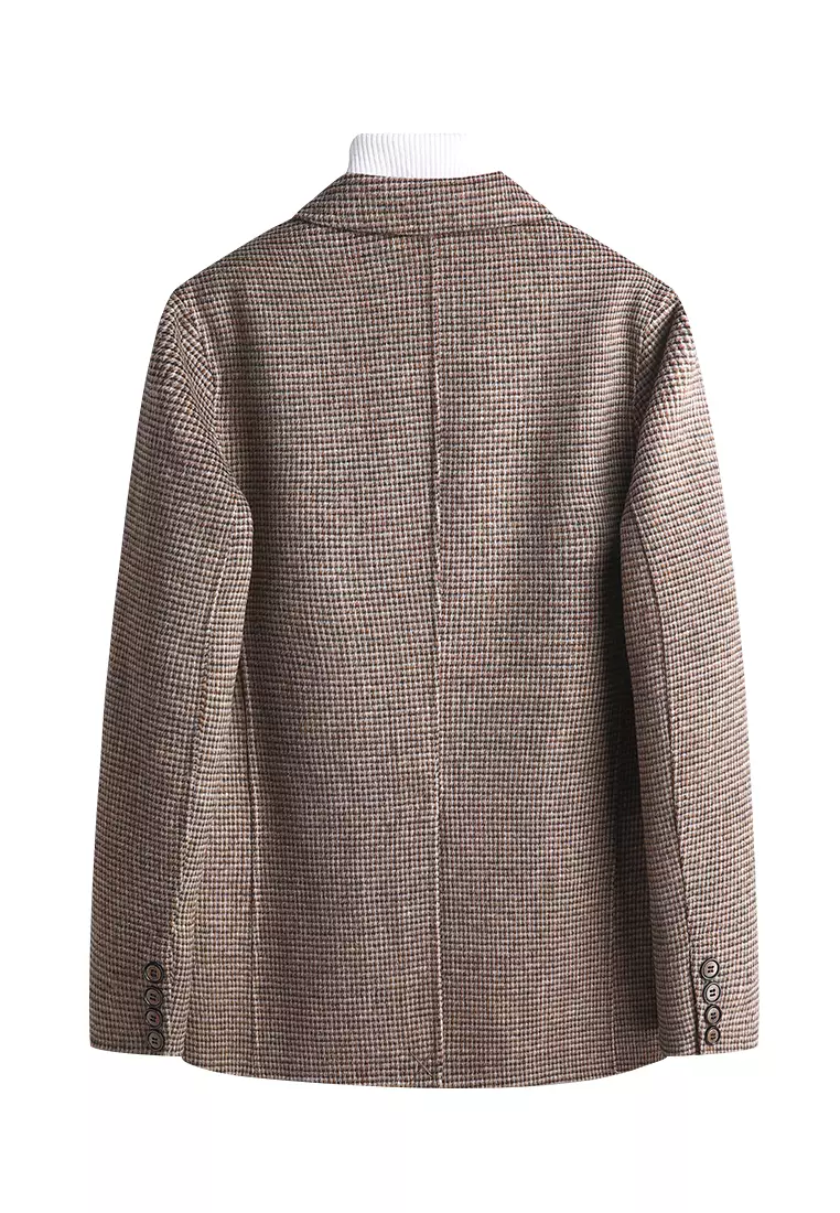 Casual Slim Wooled Suit 8819