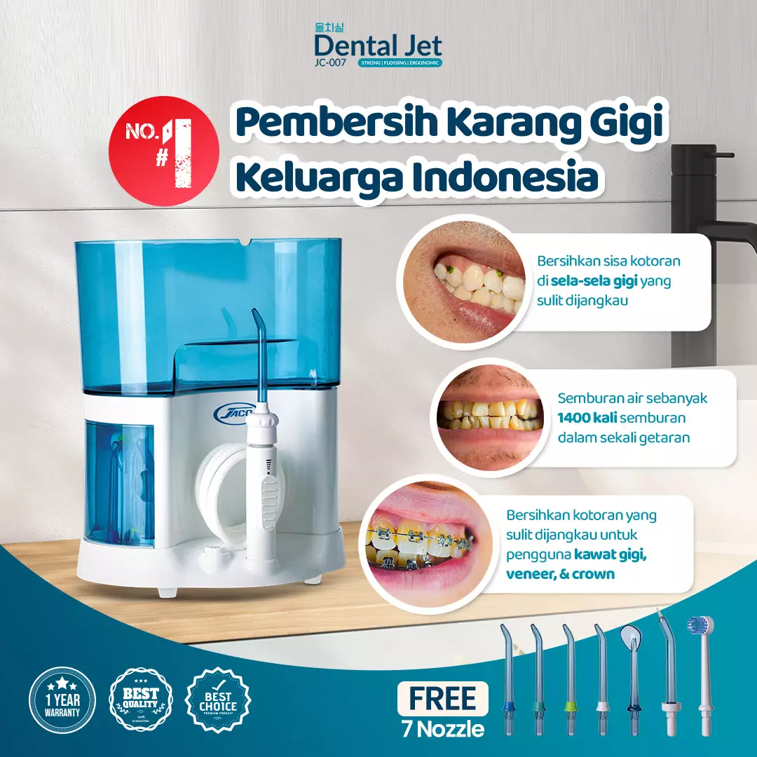 Jual JACO Semprotan Pembersih Gigi Dental Flosser Oral Irrigator Floss