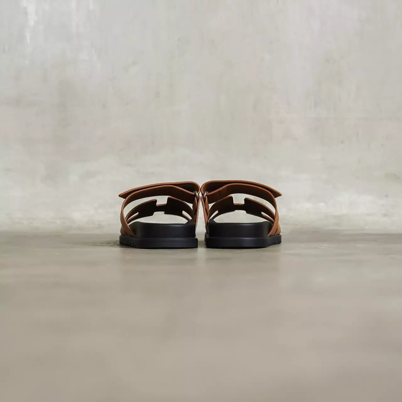 Sandal HERMES CHYPRE NATURAL BROWN SANDAL 100% ORIGINAL