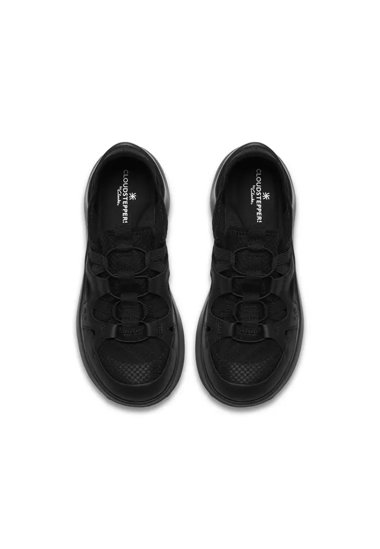 Womens Solevana Step Sneakers Shoes - Black