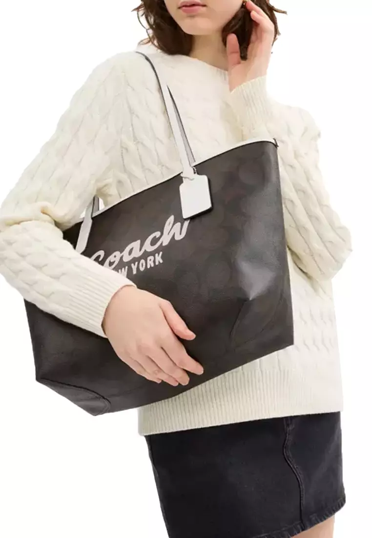 Buy Coach City Tote Bag With Coach Graphic CY705 Online