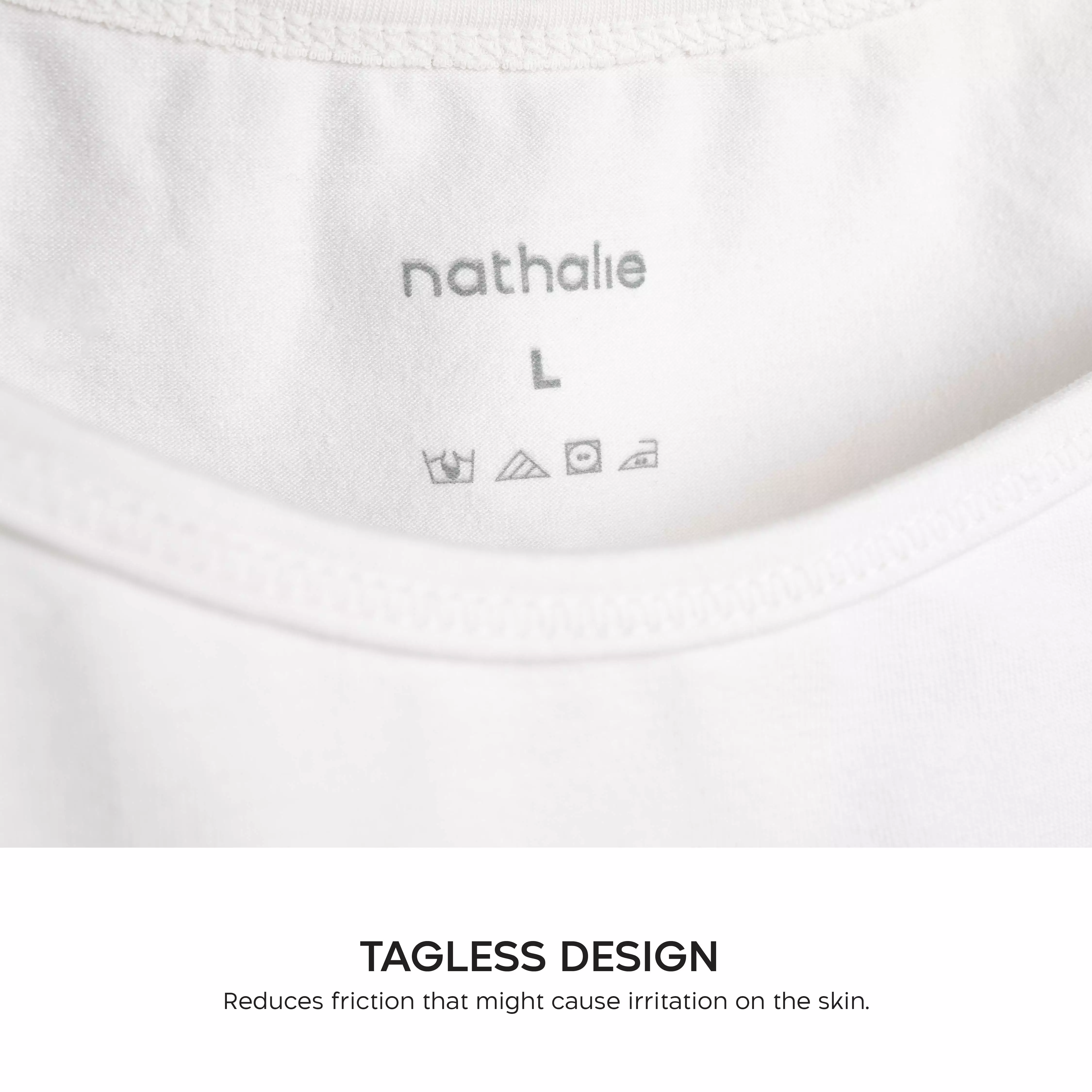 Nathalie Kaos Tanktop Wanita Dewasa 1 PCS NTA 450 - Putih