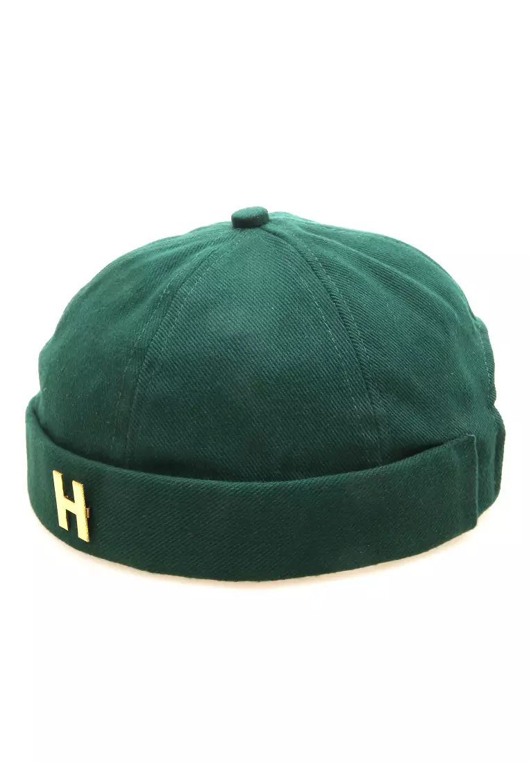 Kai Topi Peci Miki Hat Polos Pria Wanita Uniqe Design Material Cotton ORIGINAL - Green Bottle