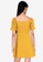 ZALORA BASICS yellow Sweetheart Neckline Mini Dress D6540AAAC50F6BGS_2