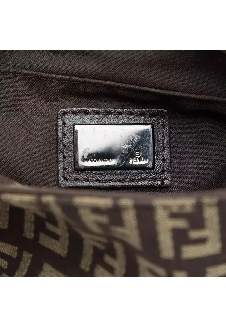 Pre-Loved Fendi Zucchino Canvas Crossbody