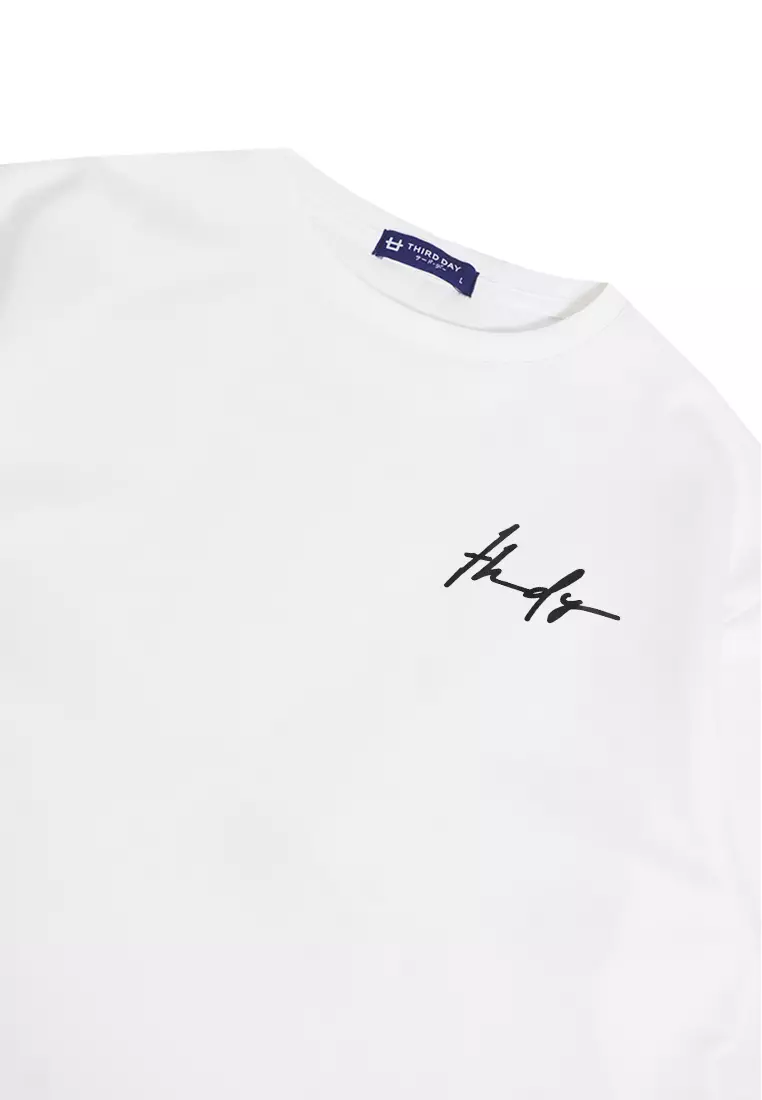 MTJ50 Kaos Oversize Distro Pria Thdy Sign Putih