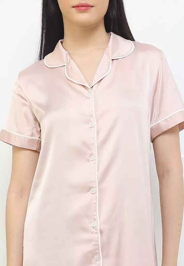 Daster Dress Baju Tidur Satin Silk Sleepwear
