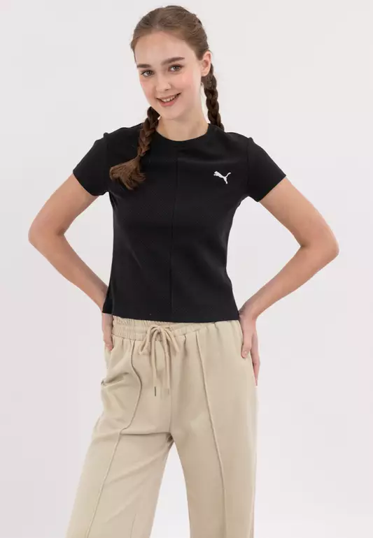 Wardrobe Ess Ribbed Slim Tee