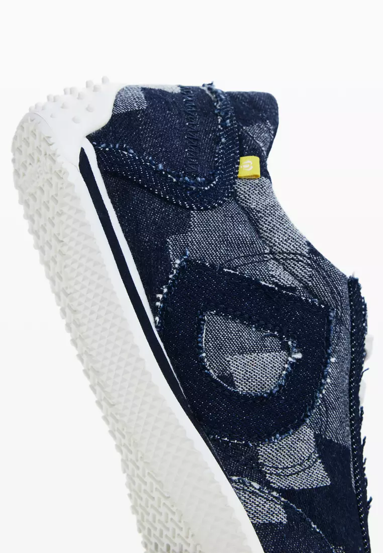 Patchwork denim sneaker