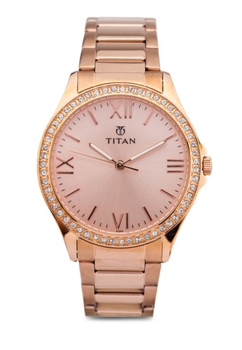 Titan P3H 9955WM01 羅馬esprit outlet 台中數字不銹鋼圓錶, 錶類, 時尚型