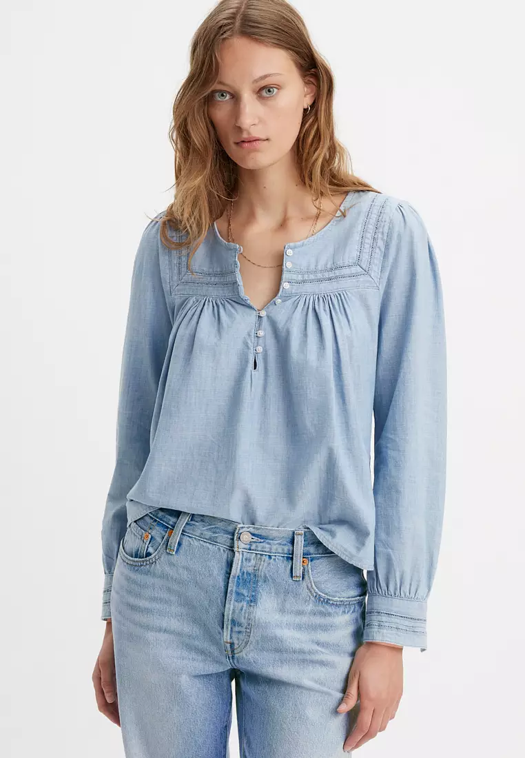 Buy Levi's Levi's® Women's Mietra Blouse A7617-0001 Online | ZALORA ...