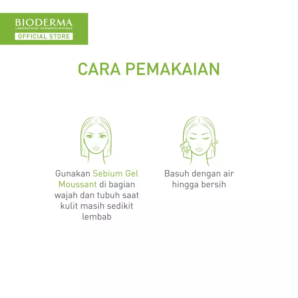 Bioderma Sebium Gel Moussant 200 ml - Facial Wash untuk Kulit Kombinasi / Berminyak / Berjerawat