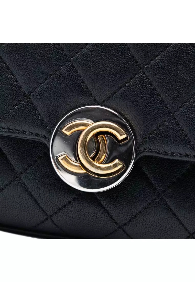 Pre-Loved Chanel Quilted Lambskin Turn And Lock Flap